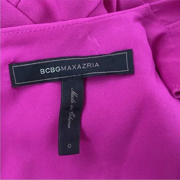 Bcbg Maxazria Elegant Pink Sleeveless high low Dress, US0 - Picture 11 of 12